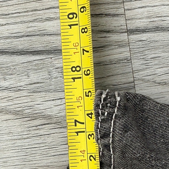 Allegra Black Denim Button Up Vest Sz M - Picture 7 of 9